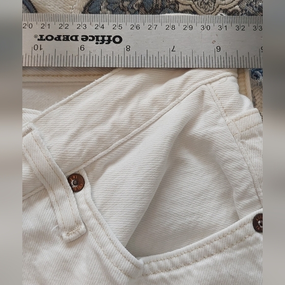Agolde Criss Cross Pre loved Ladies Button Fly White Jeans Size 23 - Picture 5 of 14